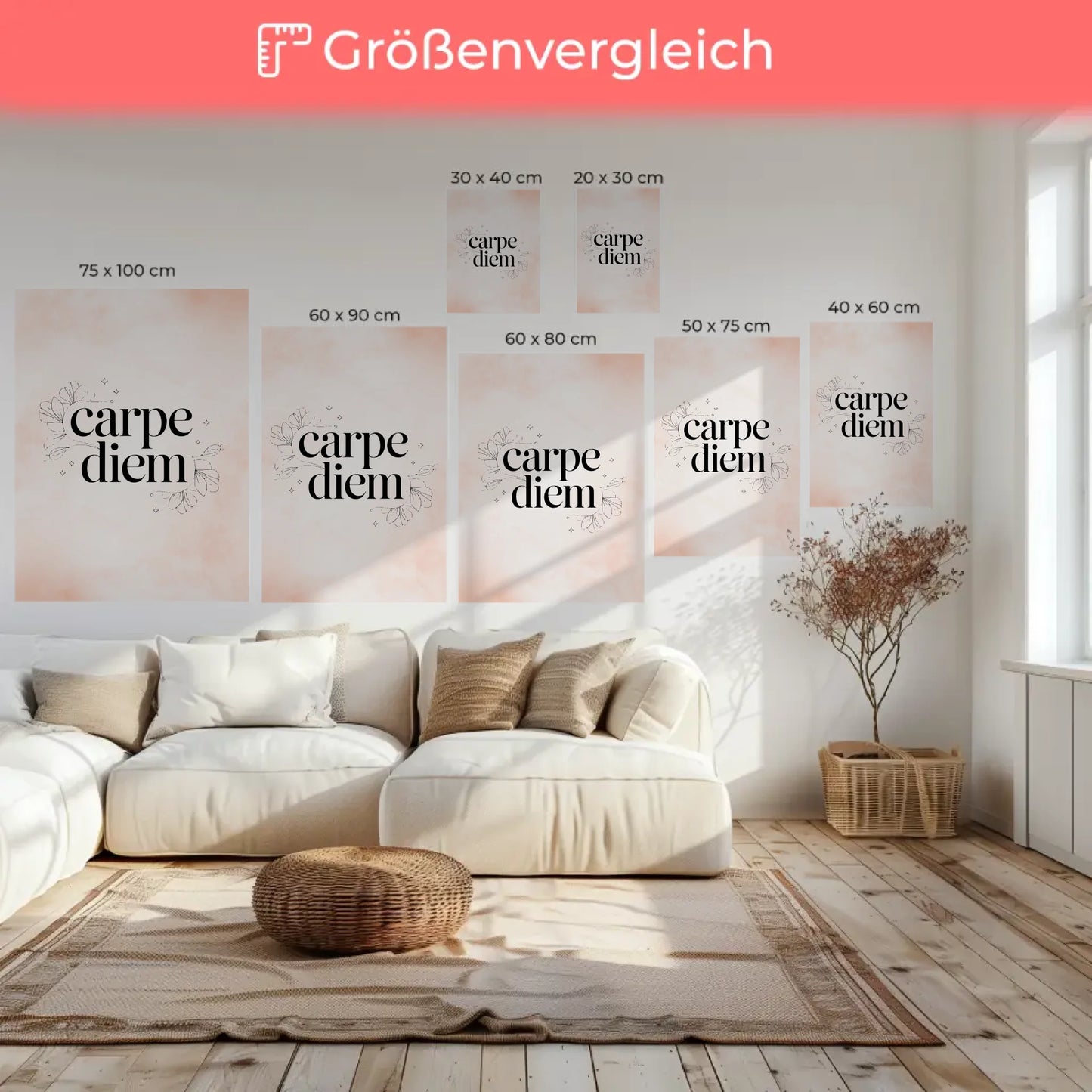 Leinwand Mit Spruch Carpe Diem für persönliche Geschenke