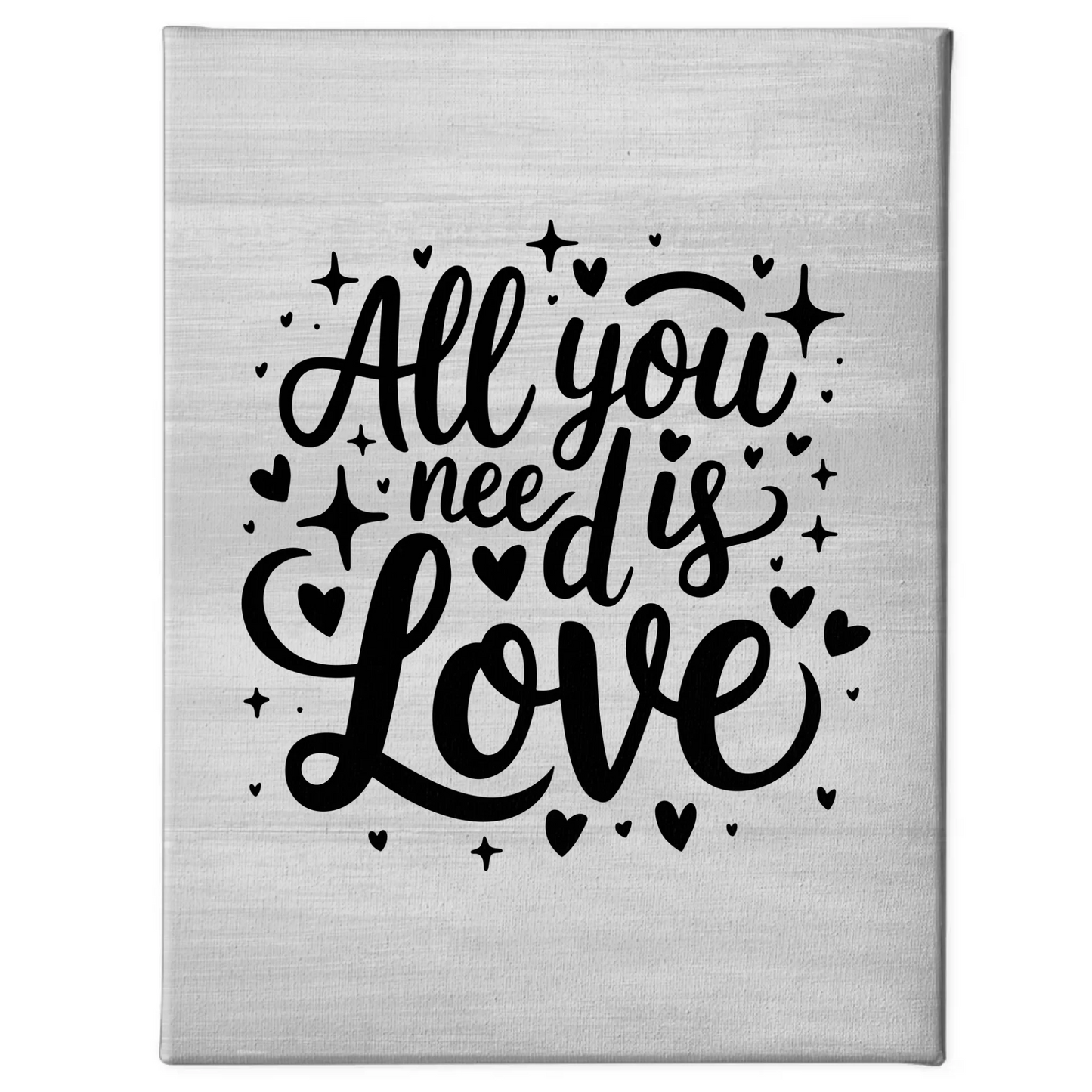Sprüche Leinwand All you need is love personalisiert Geschenke