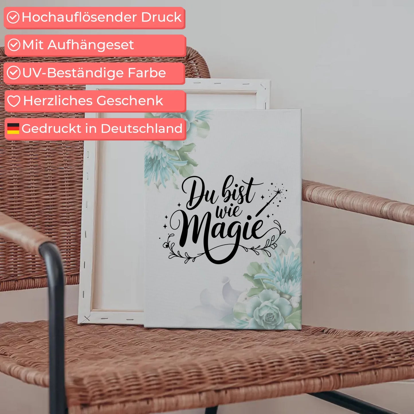 Sprüche Leinwand Du bist wie Magie für besondere Momente