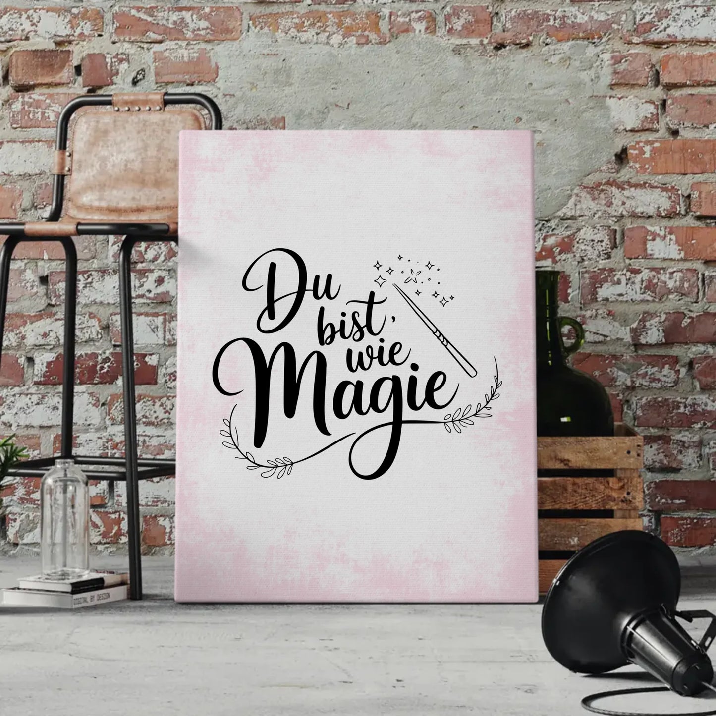 Leinwand mit Spruch Du bist wie Magie für besondere Anlässe