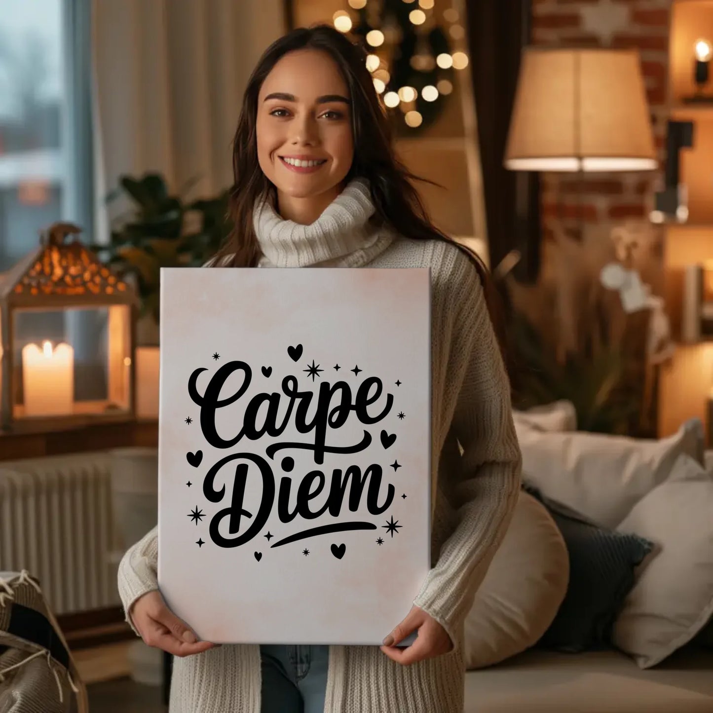 Sprüche Leinwand Carpe Diem personalisierte Geschenke großartig