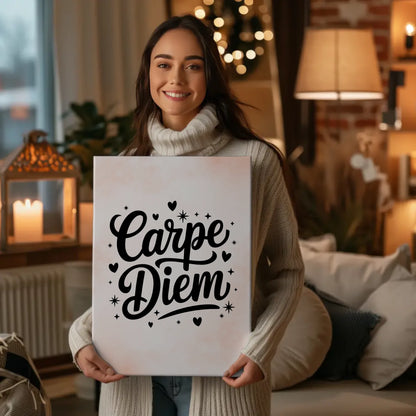 Sprüche Leinwand Carpe Diem personalisierte Geschenke großartig