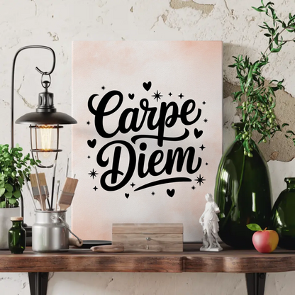 Sprüche Leinwand Carpe Diem personalisierte Geschenke großartig