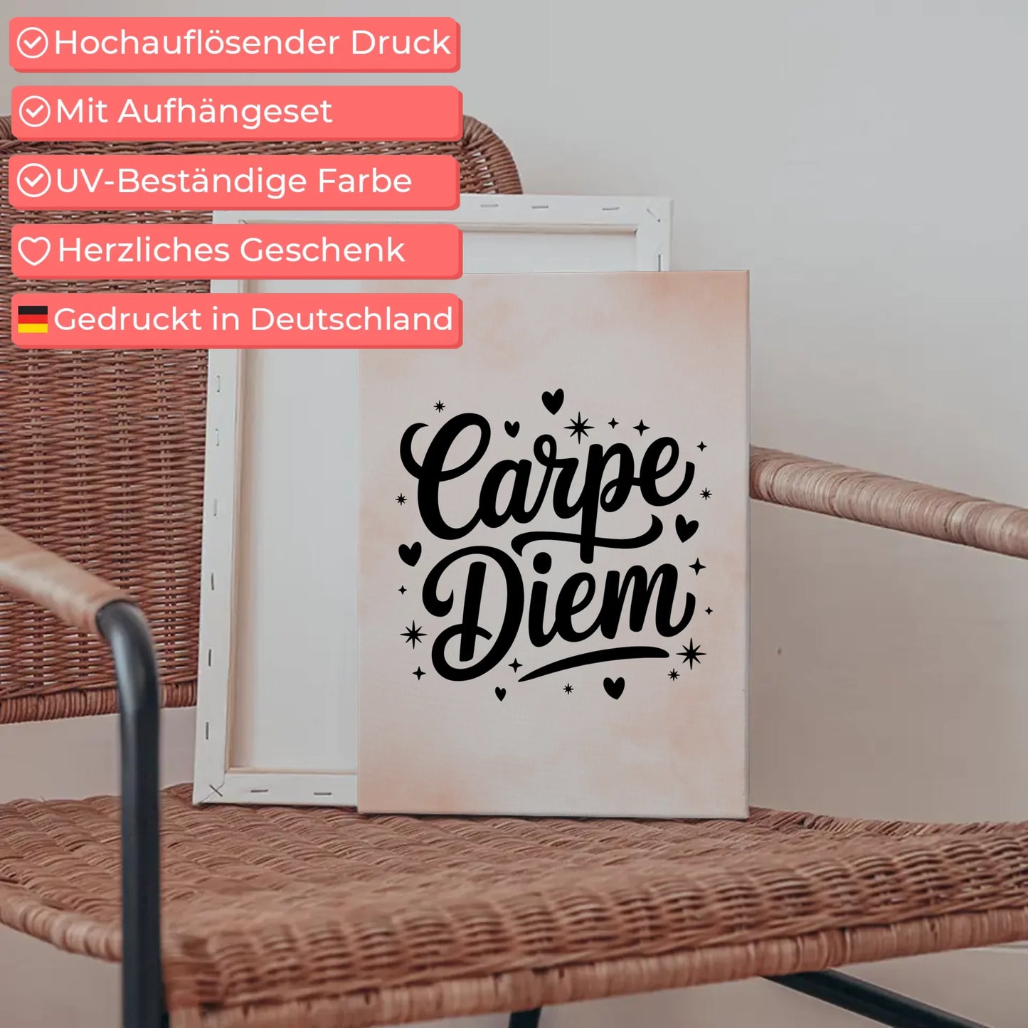Sprüche Leinwand Carpe Diem personalisierte Geschenke großartig