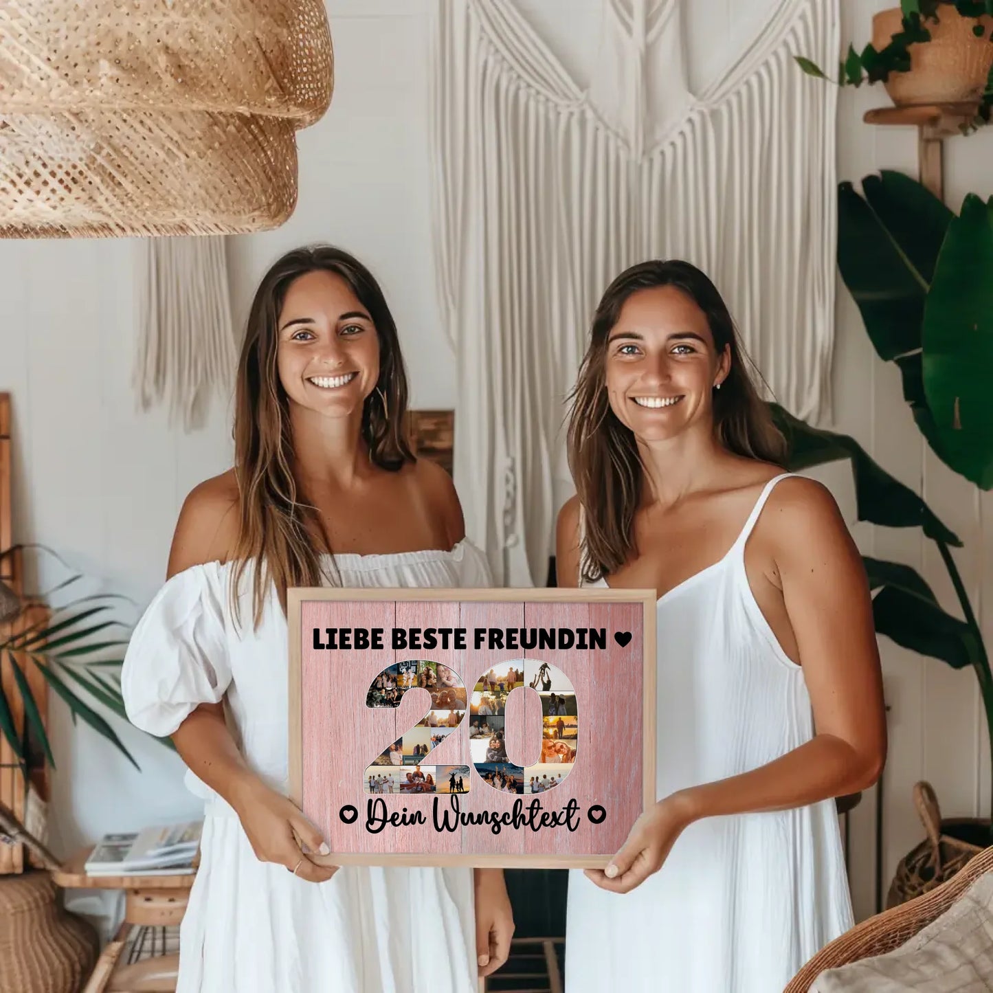 Personalisiertes Poster 20 Geburtstag Wunschtext Beste Freundin