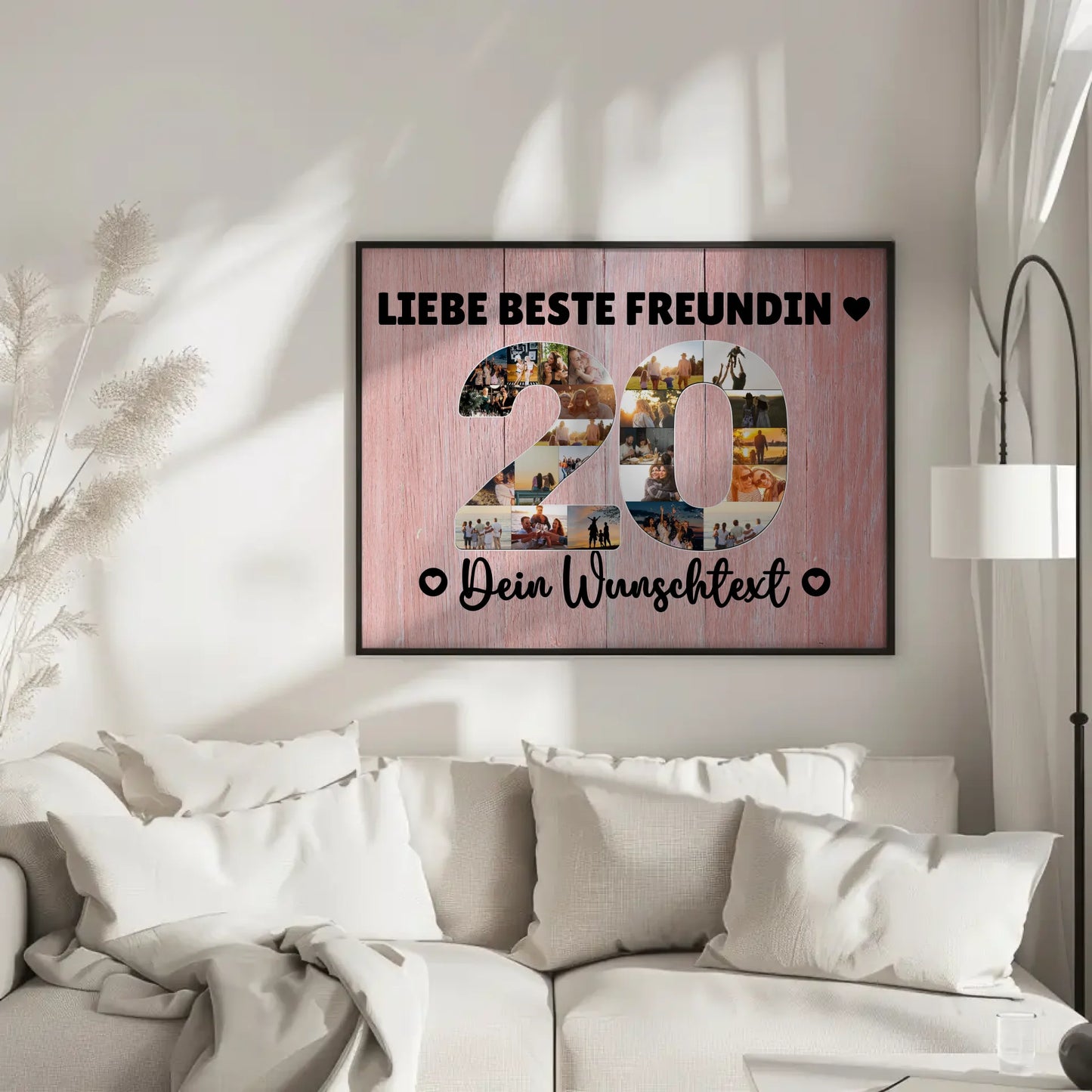 Personalisiertes Poster 20 Geburtstag Wunschtext Beste Freundin