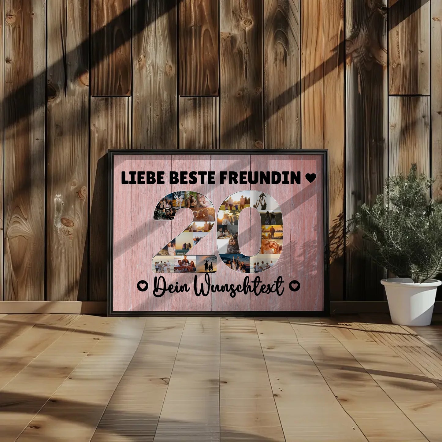 Personalisiertes Poster 20 Geburtstag Wunschtext Beste Freundin