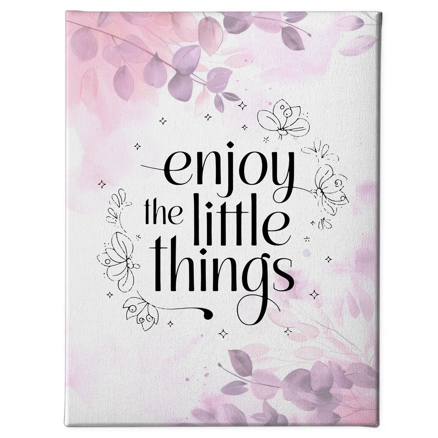 Leinwand Spruch Enjoy the little things für persönliche Geschenke