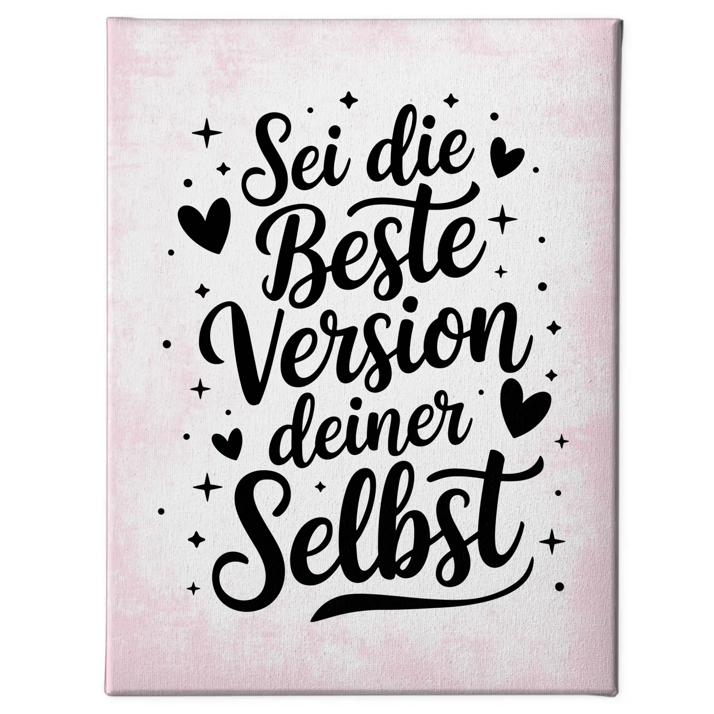 Spruch Leinwand Sei die beste Version deiner selbst Geschenk