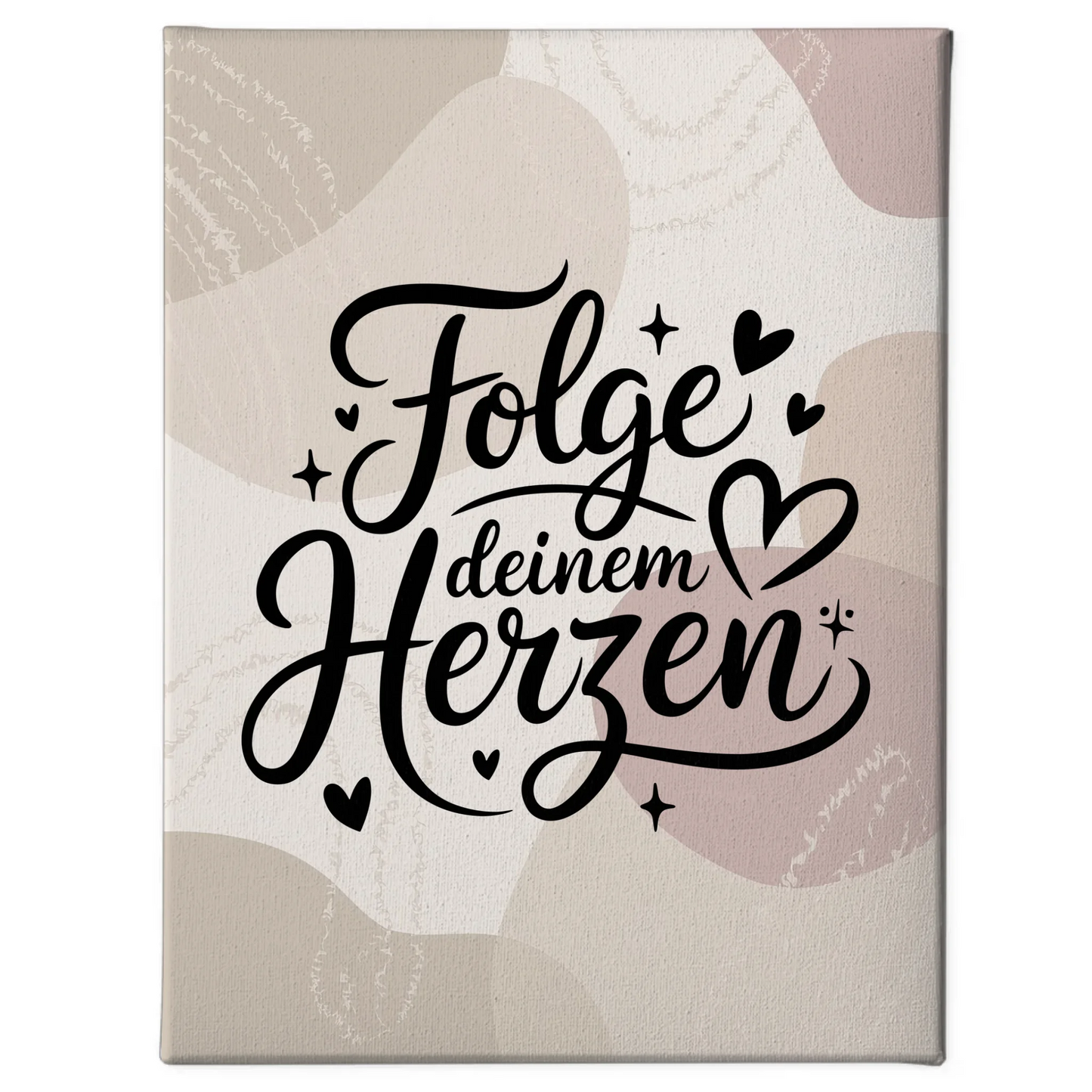 Leinwand Spruch Folge deinem Herzen personalisierte Geschenke