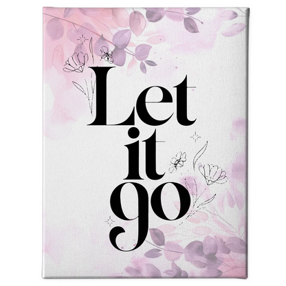 Leinwand Mit Spruch Let it go für personalisierte Geschenke