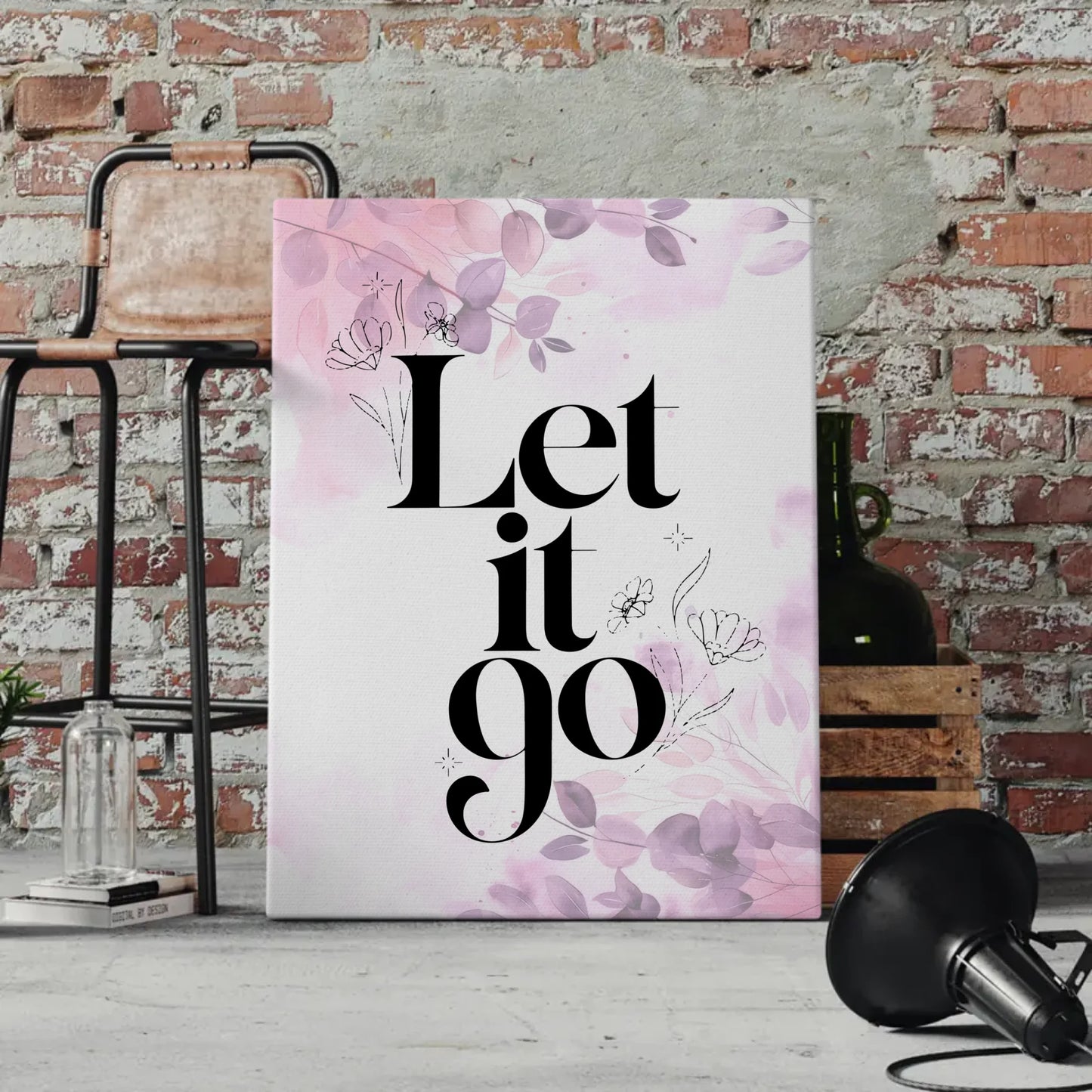 Leinwand Mit Spruch Let it go für personalisierte Geschenke