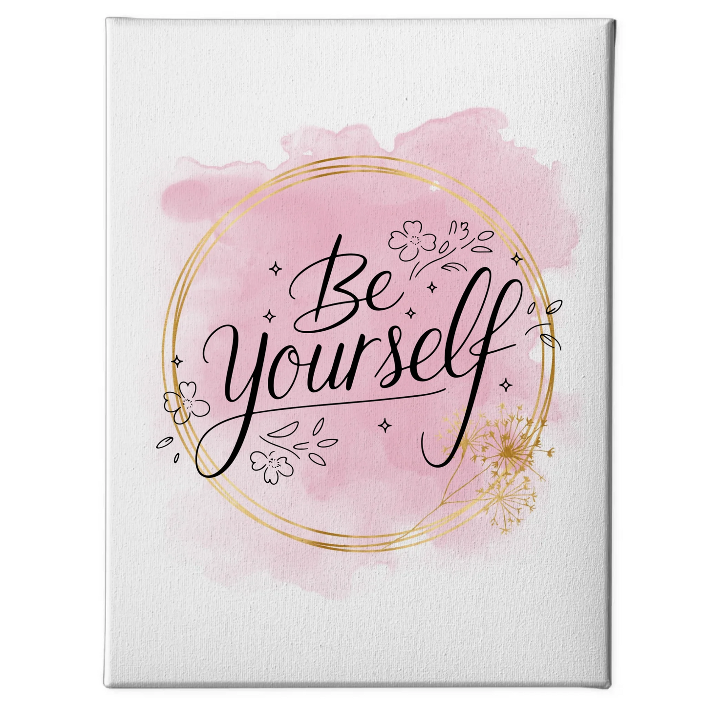 Be yourself Spruch Leinwand personalisierte Geschenke