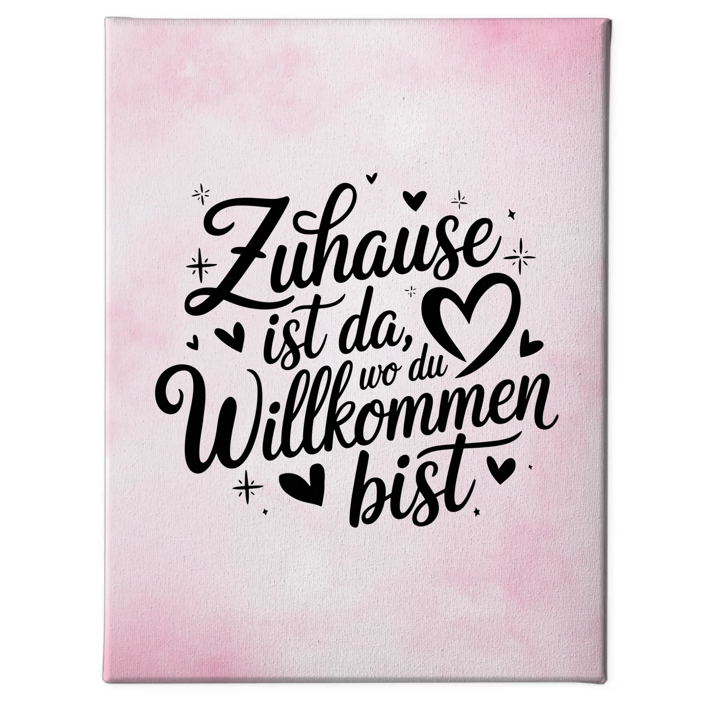 Leinwand Mit Spruch Zuhause ist da wo du willkommen bist