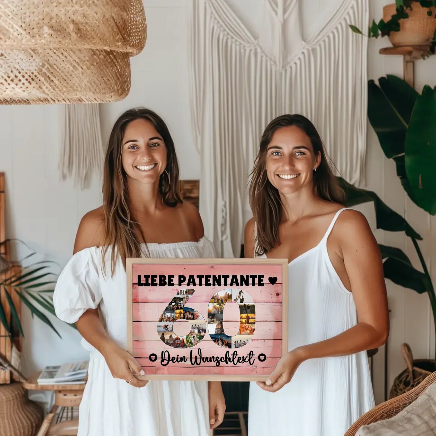 Personalisiertes Poster Wunschtext 60 Geburtstag Patentante