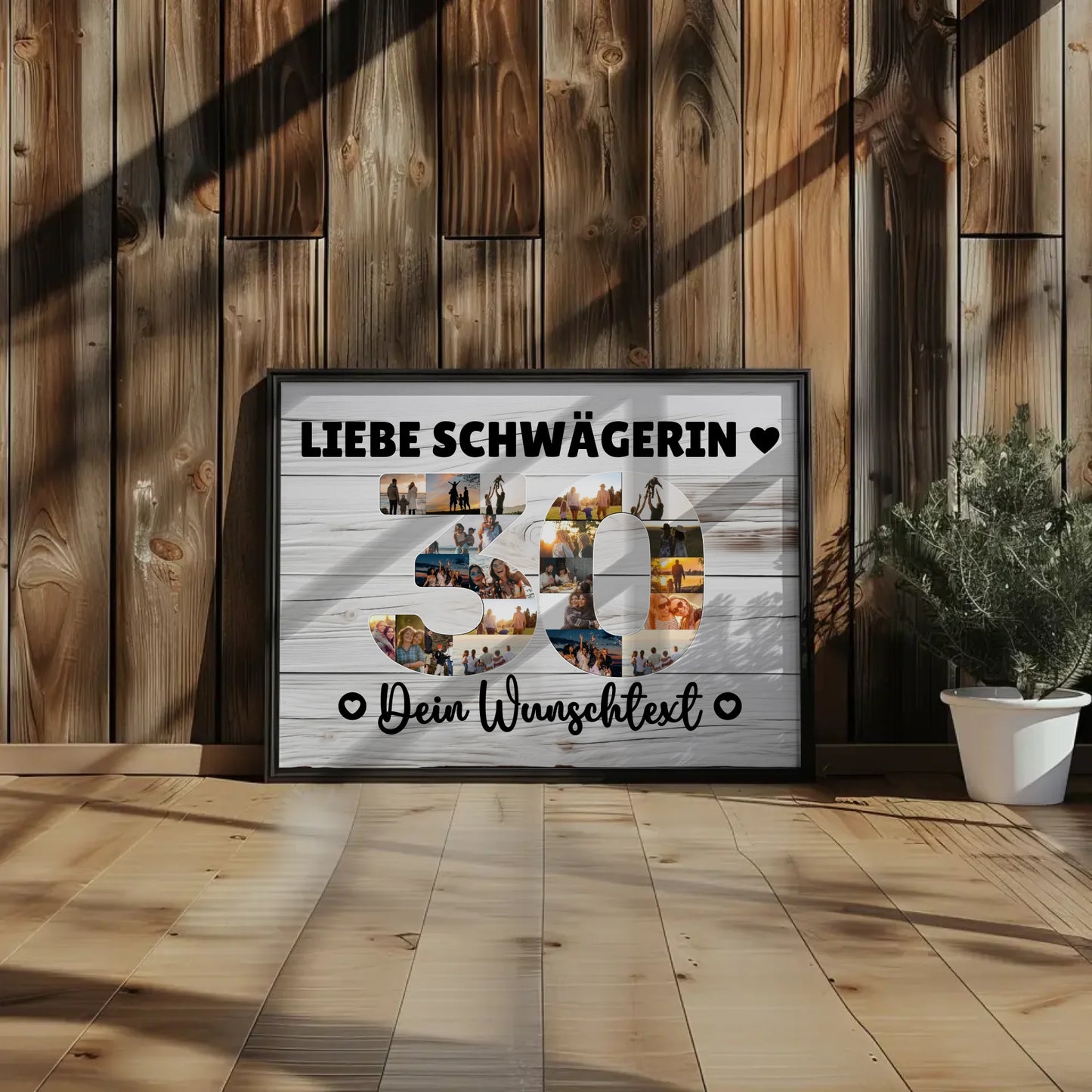 Personalisiertes Poster Wunschtext 30 Geburtstag Schwägerin