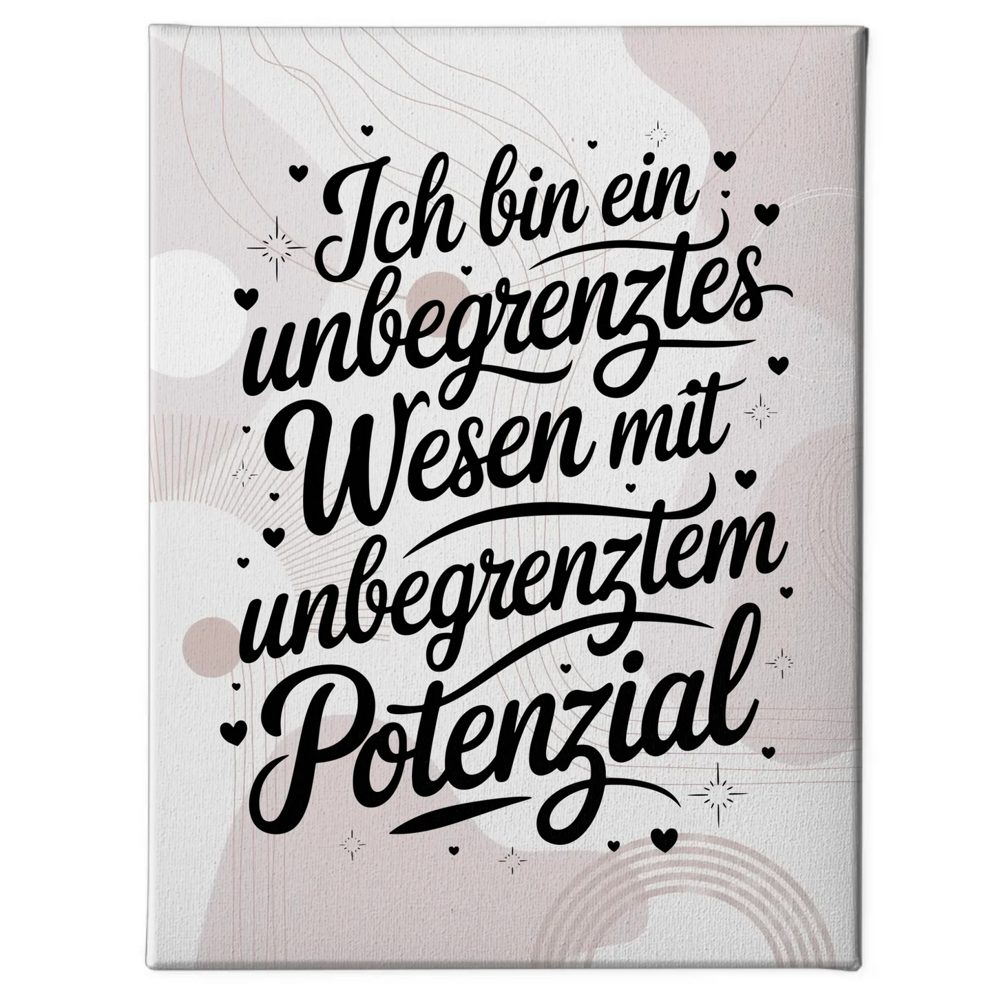 Leinwand Mit Spruch Affirmation Positiv Unbegrenztes Wesen