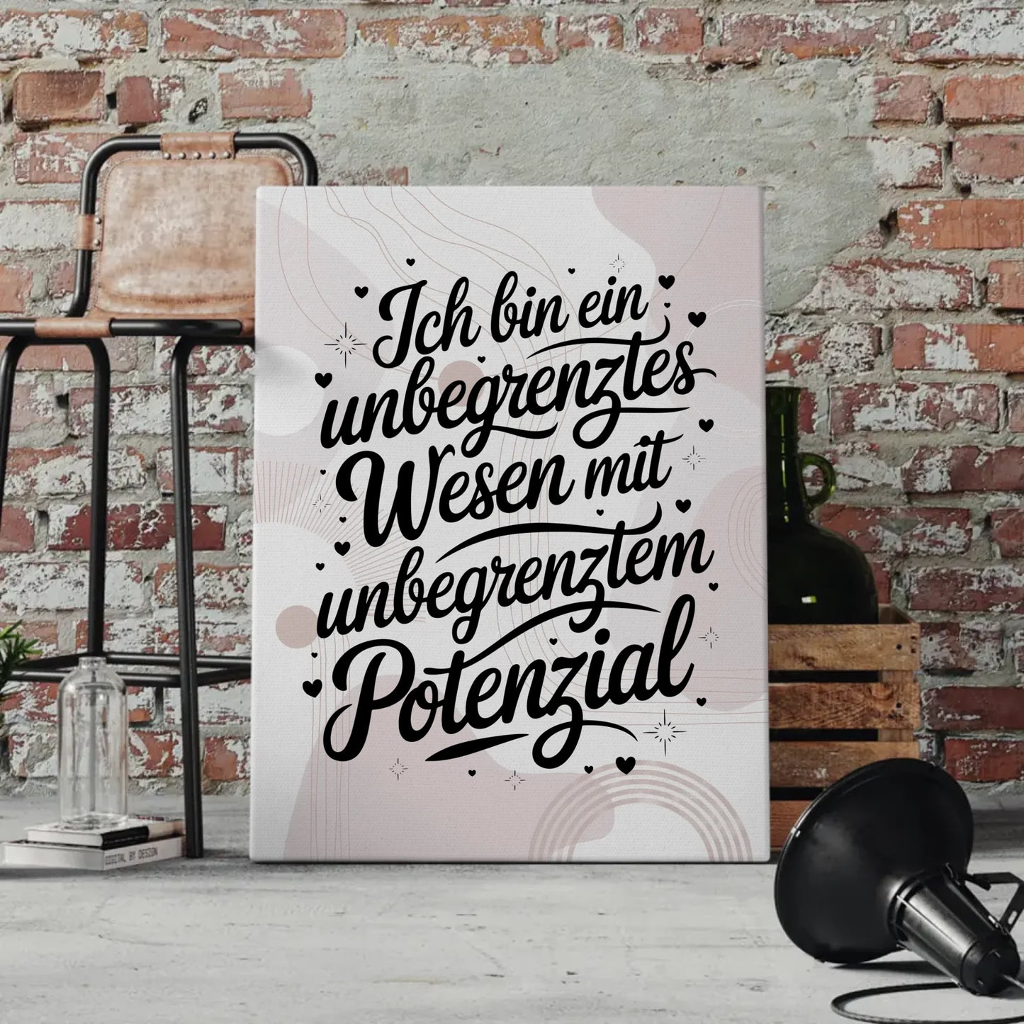Leinwand Mit Spruch Affirmation Positiv Unbegrenztes Wesen