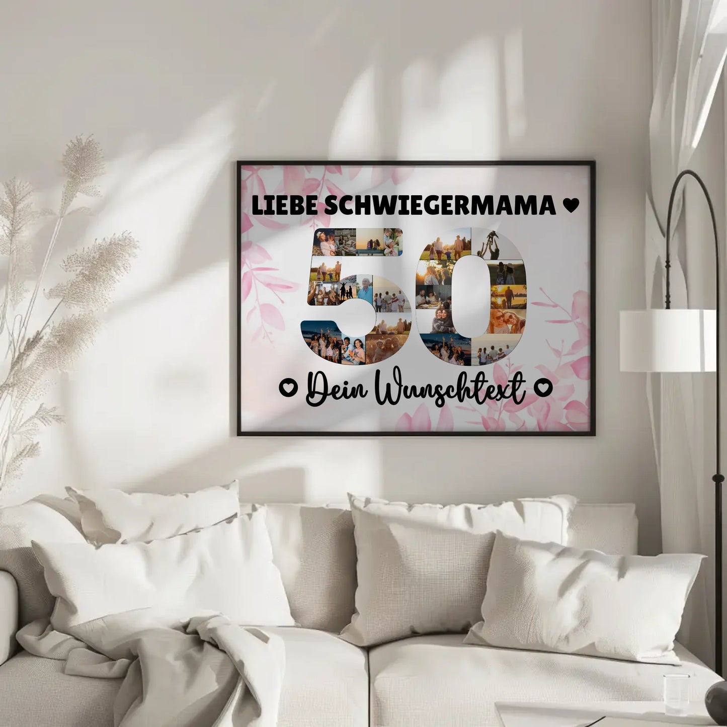 Personalisiertes Poster Wunschtext 50 Geburtstag Schwiegermama