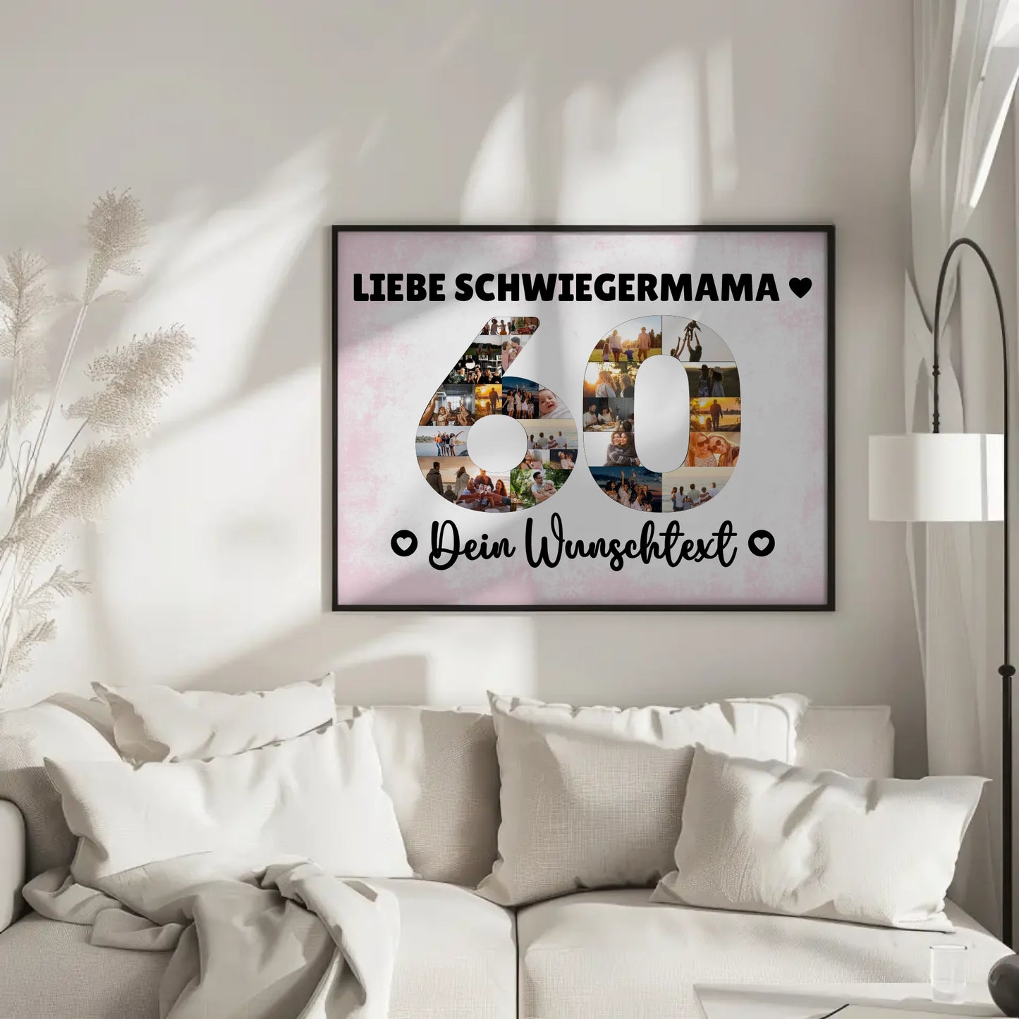 Personalisiertes Poster Wunschtext 60 Geburtstag Schwiegermama