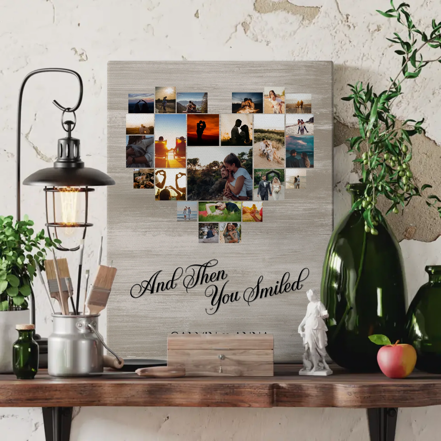 Leinwand Liebe Fotocollage All Of Me Loves All Of You Geschenk