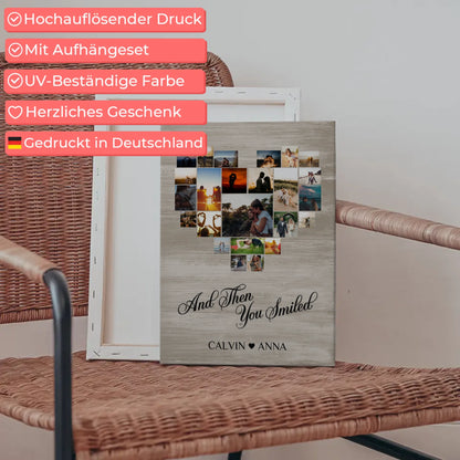 Leinwand Liebe Fotocollage All Of Me Loves All Of You Geschenk