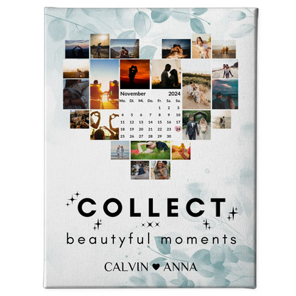 Leinwand Liebe Fotocollage Collect Beautiful Moments Geschenk