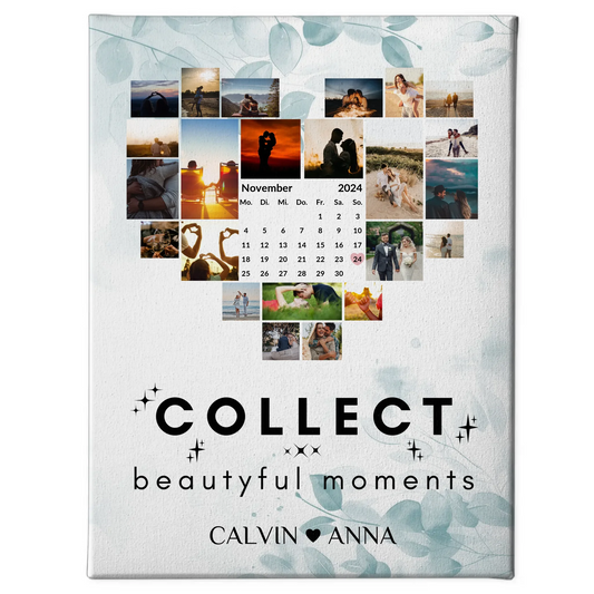Leinwand Liebe Fotocollage Collect Beautiful Moments Geschenk