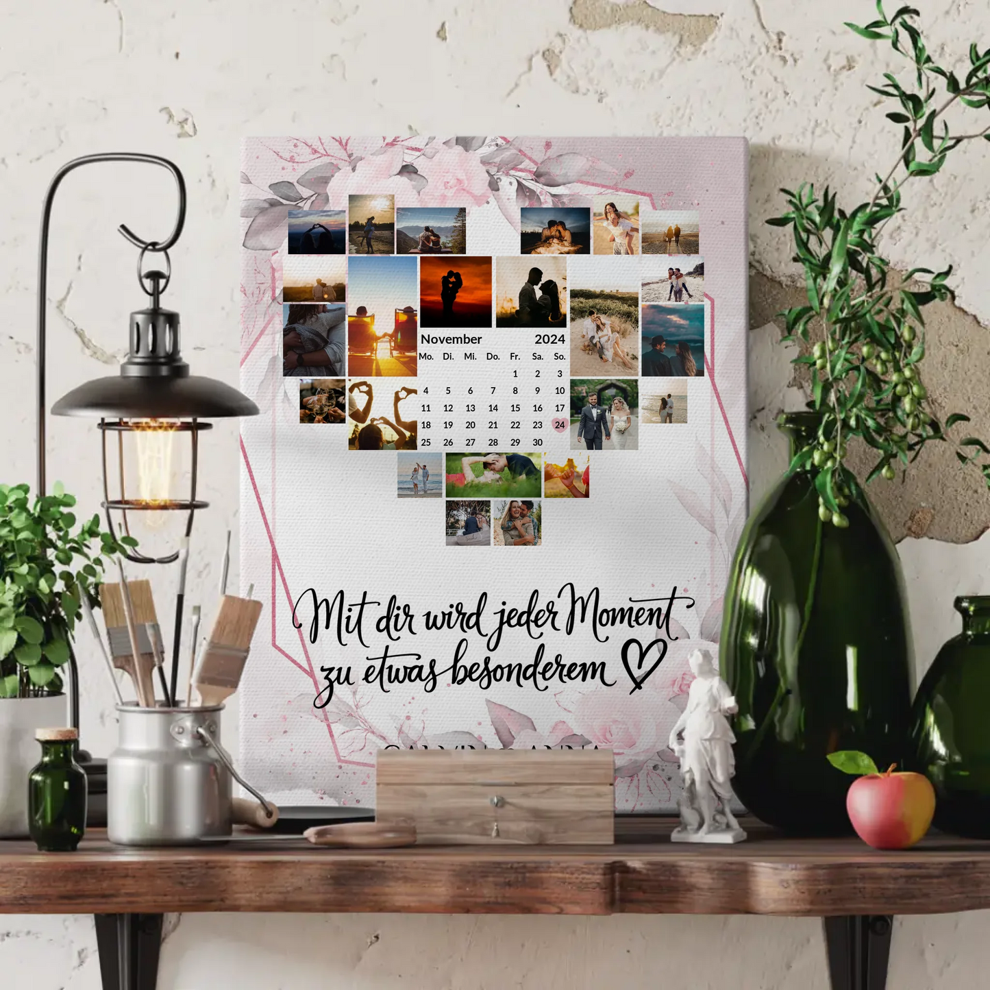 Paar Fotoleinwand Fotocollage für jeden Moment kreativ gestalten