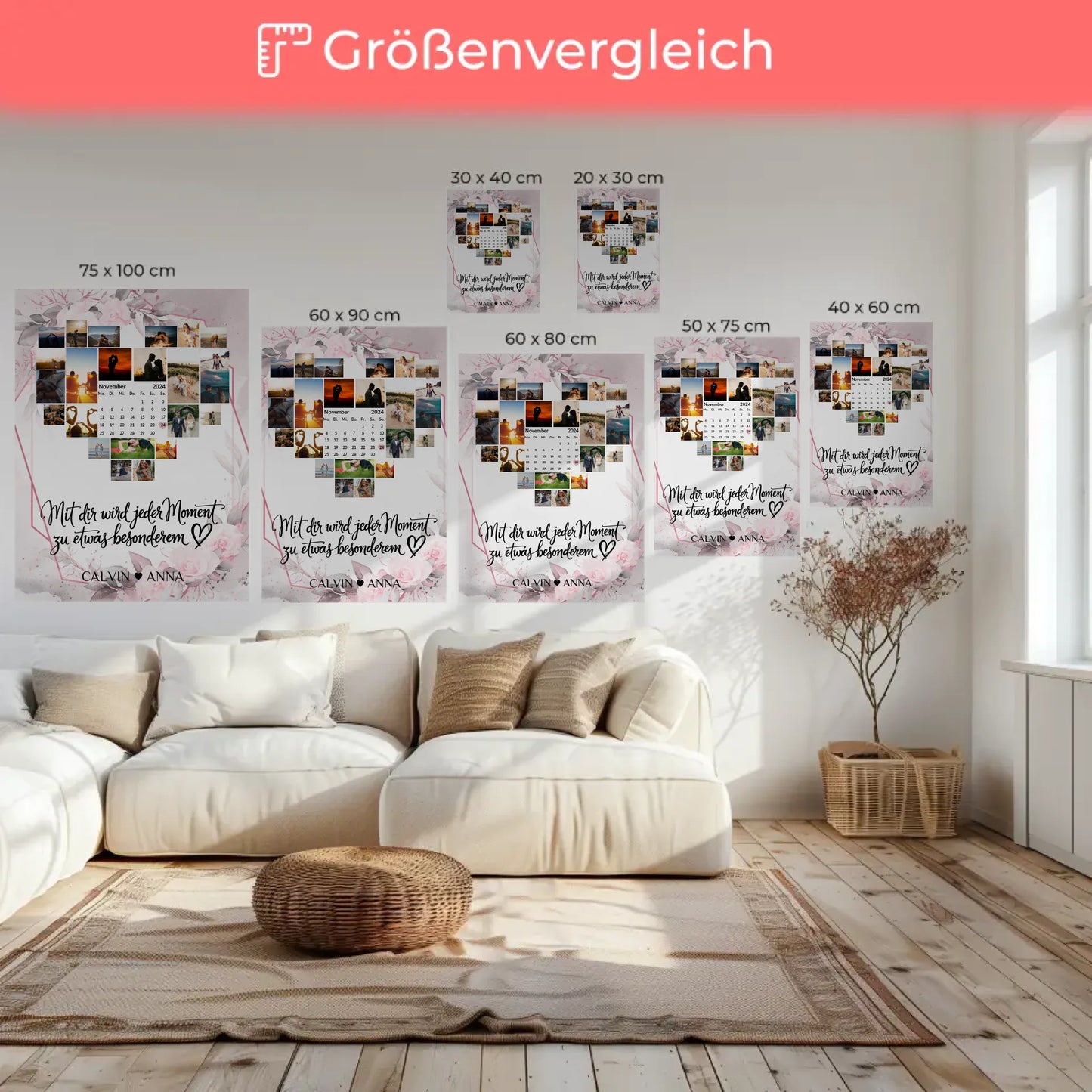 Paar Fotoleinwand Fotocollage für jeden Moment kreativ gestalten