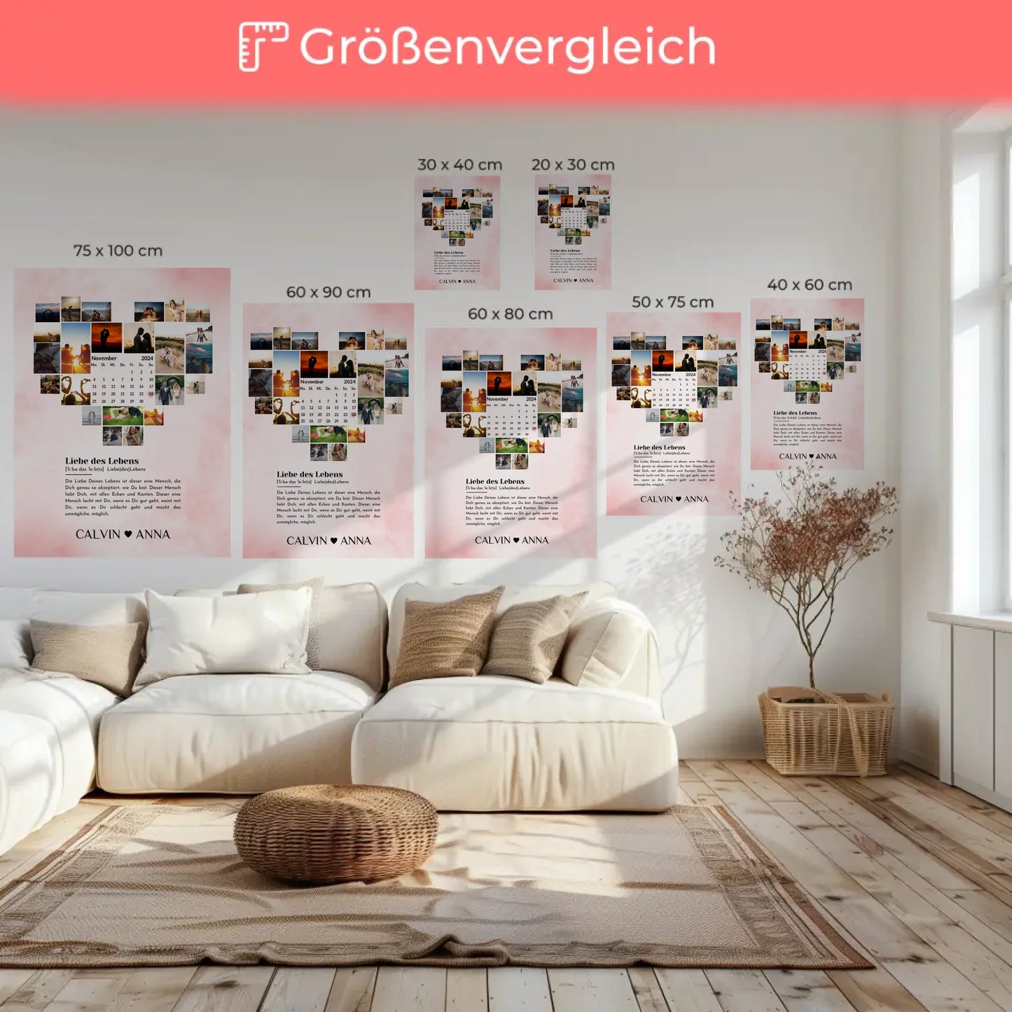 Paar Fotoleinwand Personalisiert Fotocollage Definition Liebe