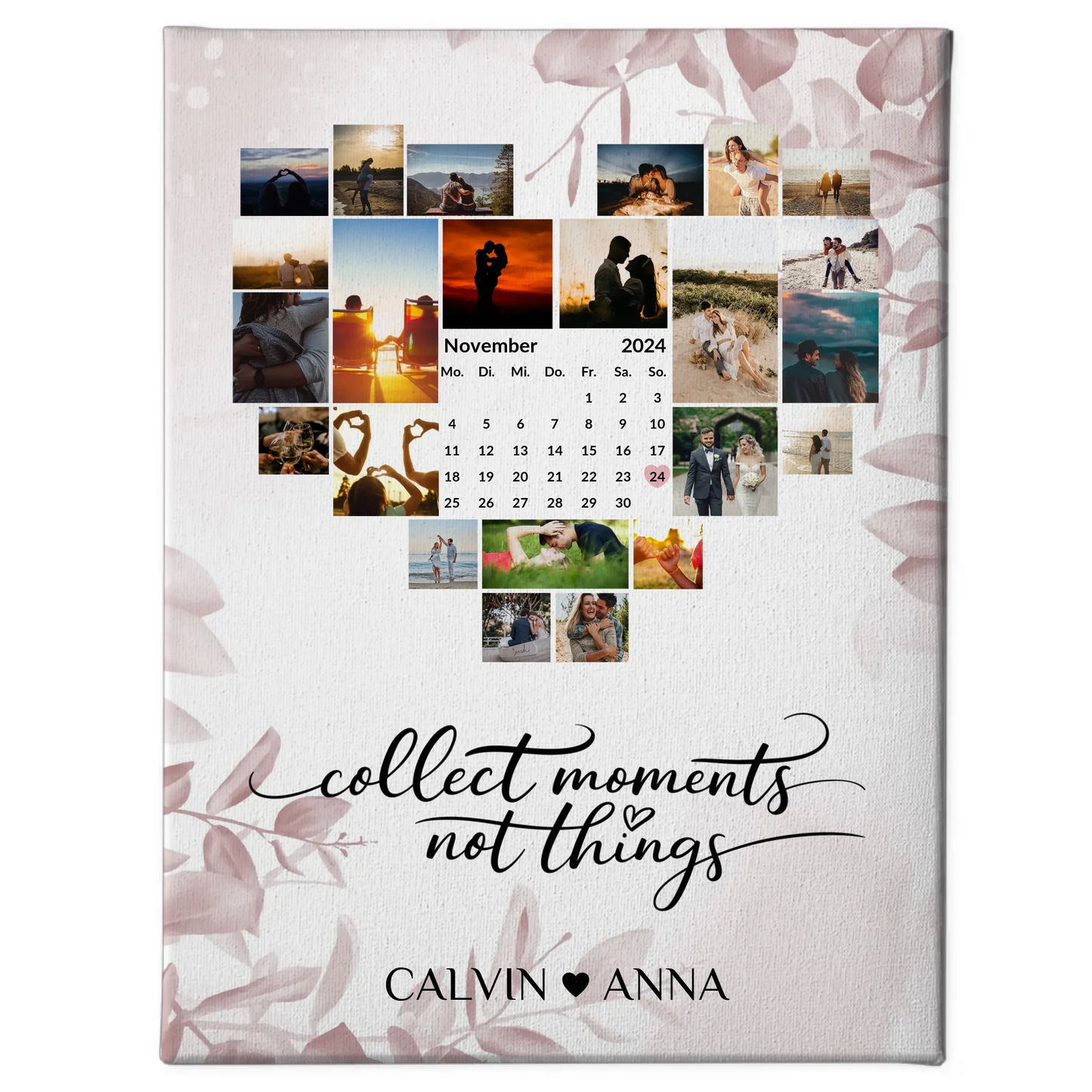 Leinwand Paare Fotocollage Collect Moments für besondere Erinnerungen