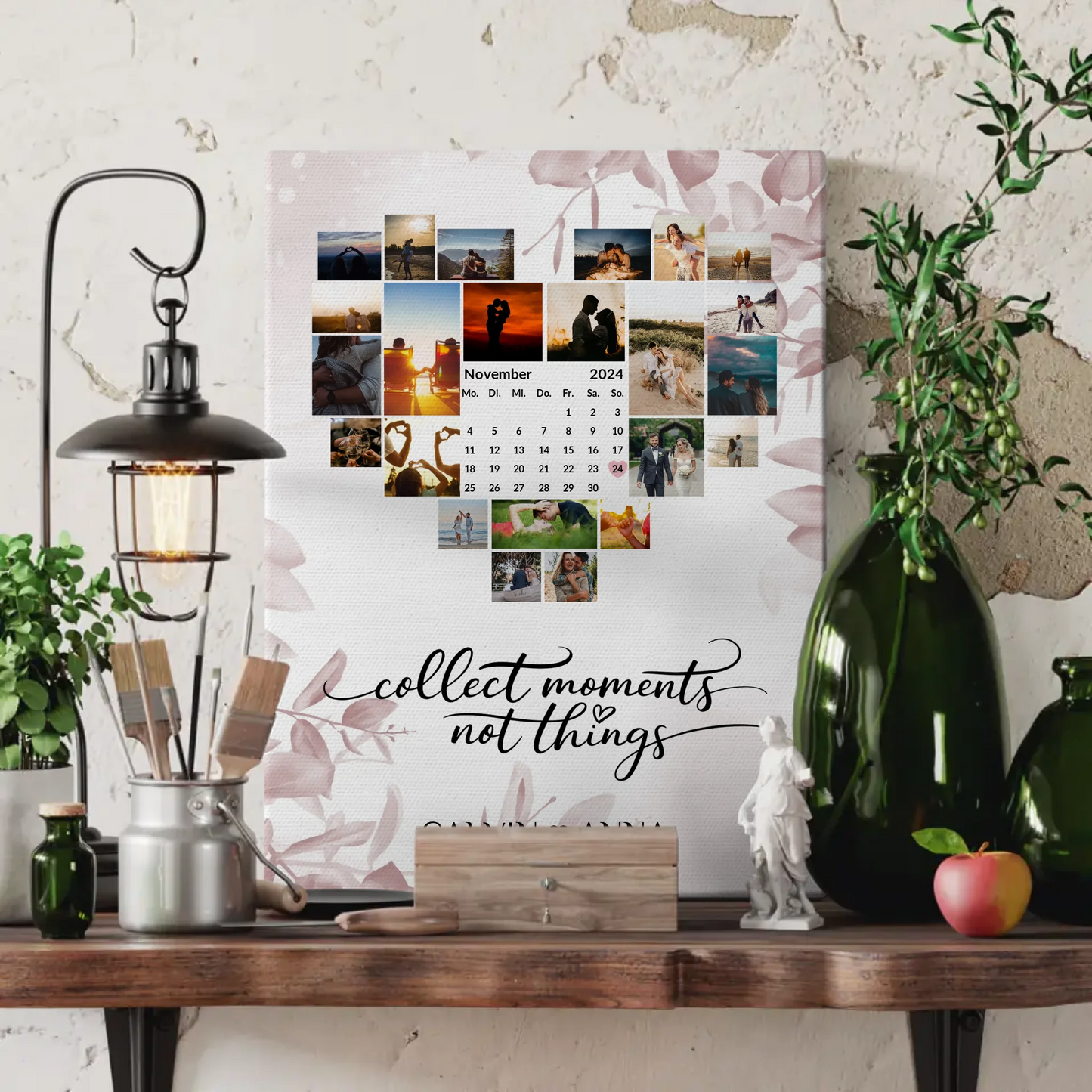 Leinwand Paare Fotocollage Collect Moments für besondere Erinnerungen