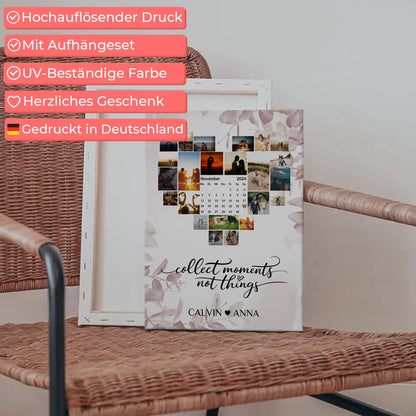 Leinwand Paare Fotocollage Collect Moments für besondere Erinnerungen