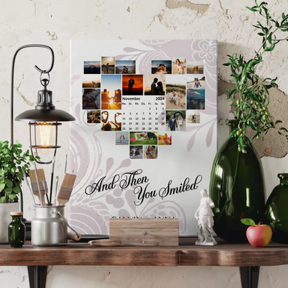 Personalisierte PaarFotoleinwand Fotocollage All Of Me Loves You