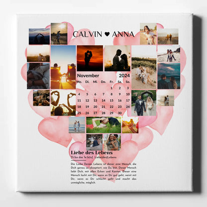 Personalisierte Fotoleinwand Paare Fotocollage Definition Liebe Des Lebens