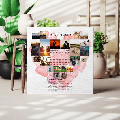 Personalisierte Fotoleinwand Paare Fotocollage Definition Liebe Des Lebens