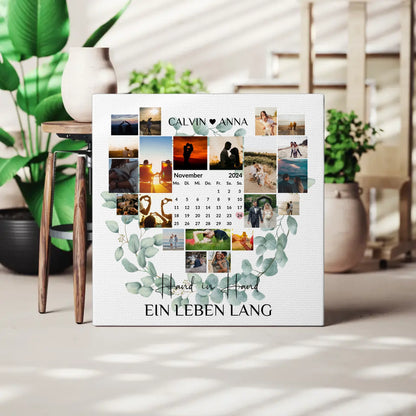 Paar Fotoleinwand Fotocollage Hand In Hand Ein Leben Lang