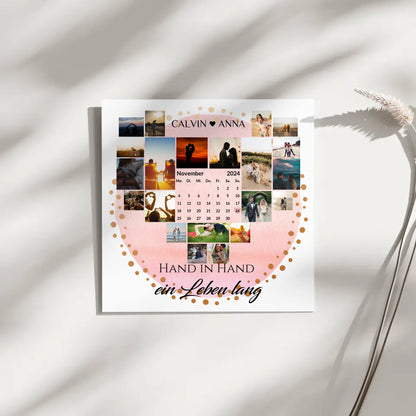 Personalisierte Fotoleinwand Paare Hand In Hand Ein Leben Lang