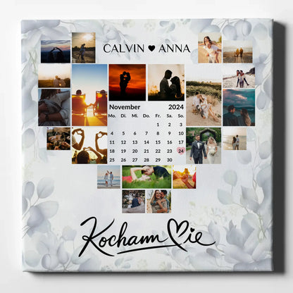 Leinwand Für Paare Fotocollage Kocham Cie Personalisiert