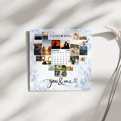Personalisierte Fotoleinwand Liebe Fotocollage You & Me