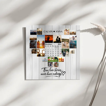 Personalisierte Fotoleinwand Fotocollage True Love Stories erleben