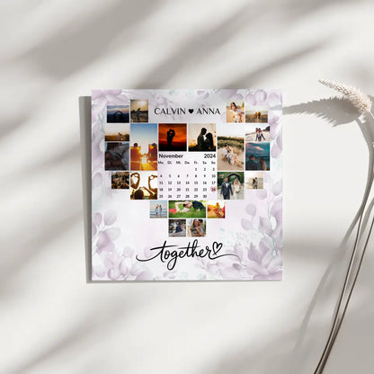 Leinwand personalisiert Fotocollage Together für schöne Erinnerungen