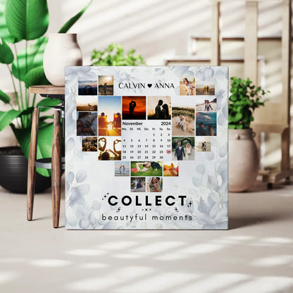 Fotoleinwand für Paare Fotocollage Collect Beautiful Moments