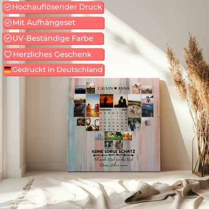 Personalisierte Fotoleinwand Fotocollage Ich Werde Dich Ewig Nerven