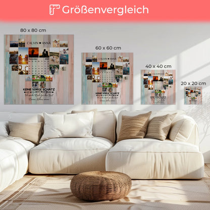 Personalisierte Fotoleinwand Fotocollage Ich Werde Dich Ewig Nerven