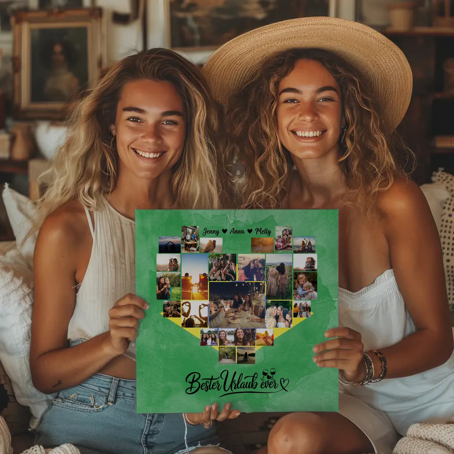 Beste Freundin Leinwand Fotocollage Brasilien Geschenkidee