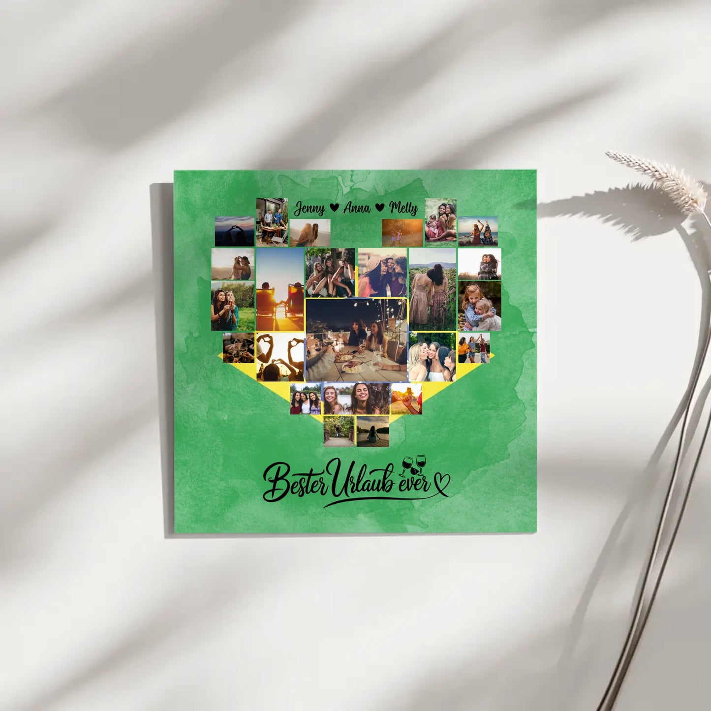 Beste Freundin Leinwand Fotocollage Brasilien Geschenkidee