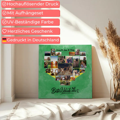 Beste Freundin Leinwand Fotocollage Brasilien Geschenkidee