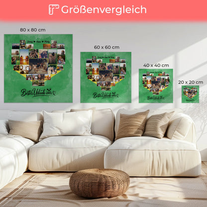 Beste Freundin Leinwand Fotocollage Brasilien Geschenkidee